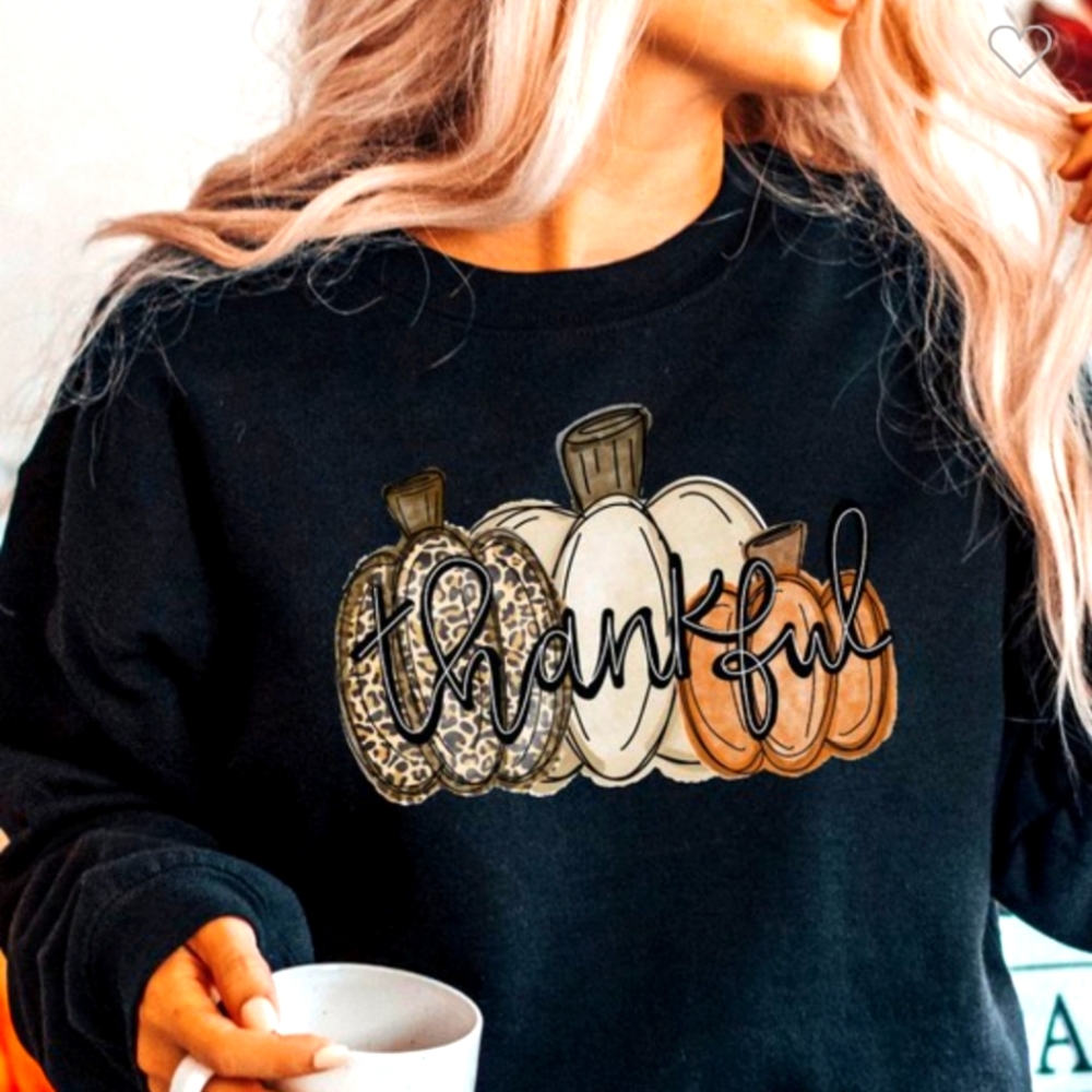 COPY - Black Thankful Sweatshirt
